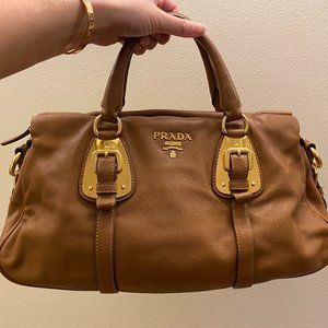 Prada Leather Tessuto Satchel